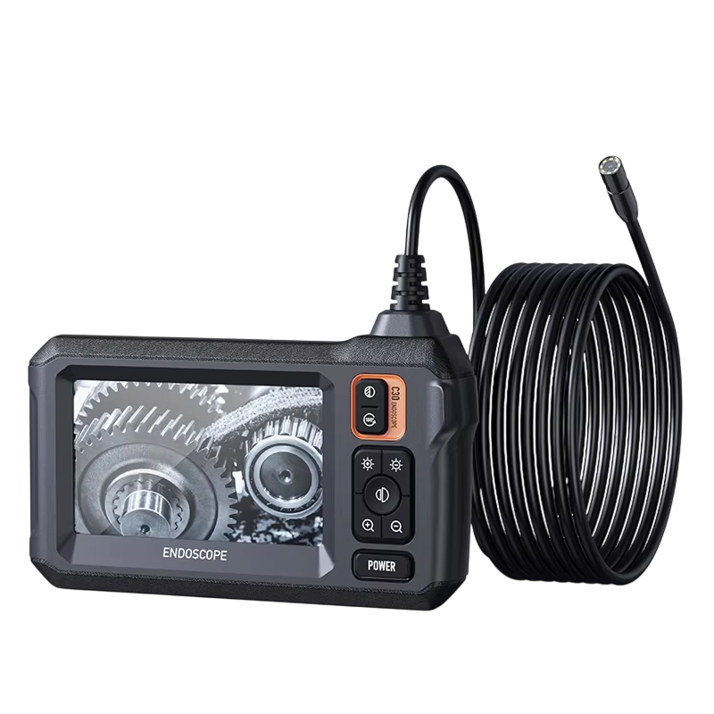 KixSpec Digital Endoscope - 4.3 Inch HD Display, 1080P Professional Inspection Camera, IP67 Waterproof Probe, and 3-Hour Rechargeable Battery