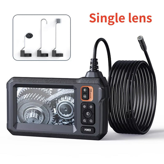 KixSpec Digital Endoscope - 4.3 Inch HD Display, 1080P Professional Inspection Camera, IP67 Waterproof Probe, and 3-Hour Rechargeable Battery