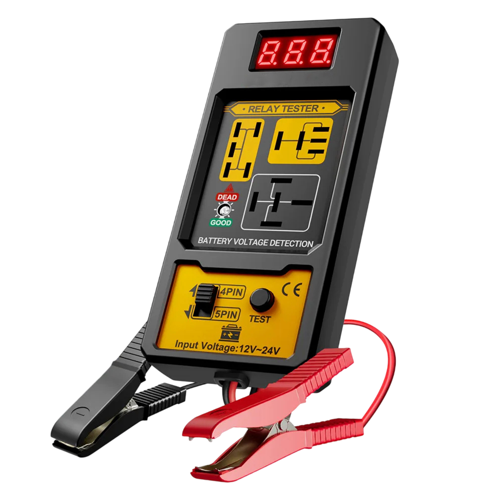 12V Automotive Relay Tester 4 Pin 5 Pin Diagnostic Tool with LED Voltage Display LamiWexi