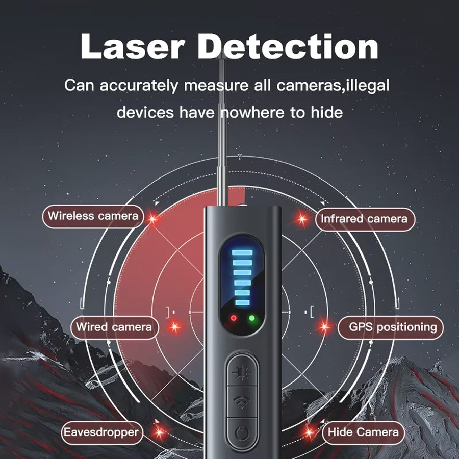 LensDtec Professional Privacy Scanner with 5-Point Detection Tech, AI Smart Chip, and 30m+ Long-Range Booster Antenna