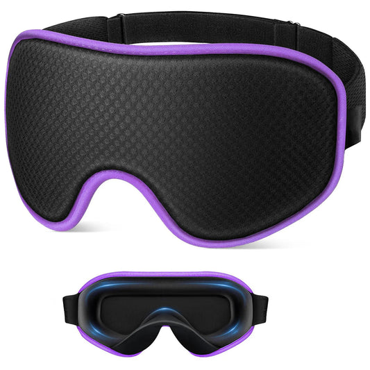 LicoMixxi Cooling Eye Mask 3D 100% Light Blocking Cold Gel Ice Sleep Wrap