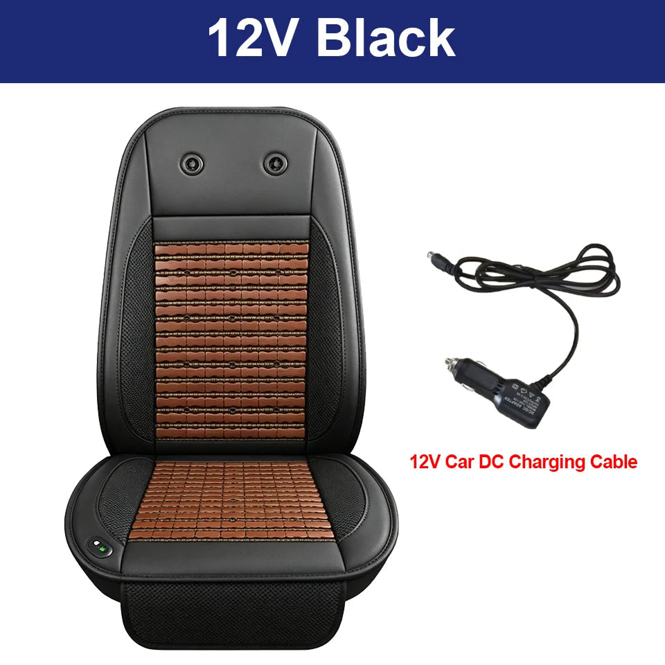 LieEsata Cooling Seat Cushion with Non-Slip Base for Car & Office Chair