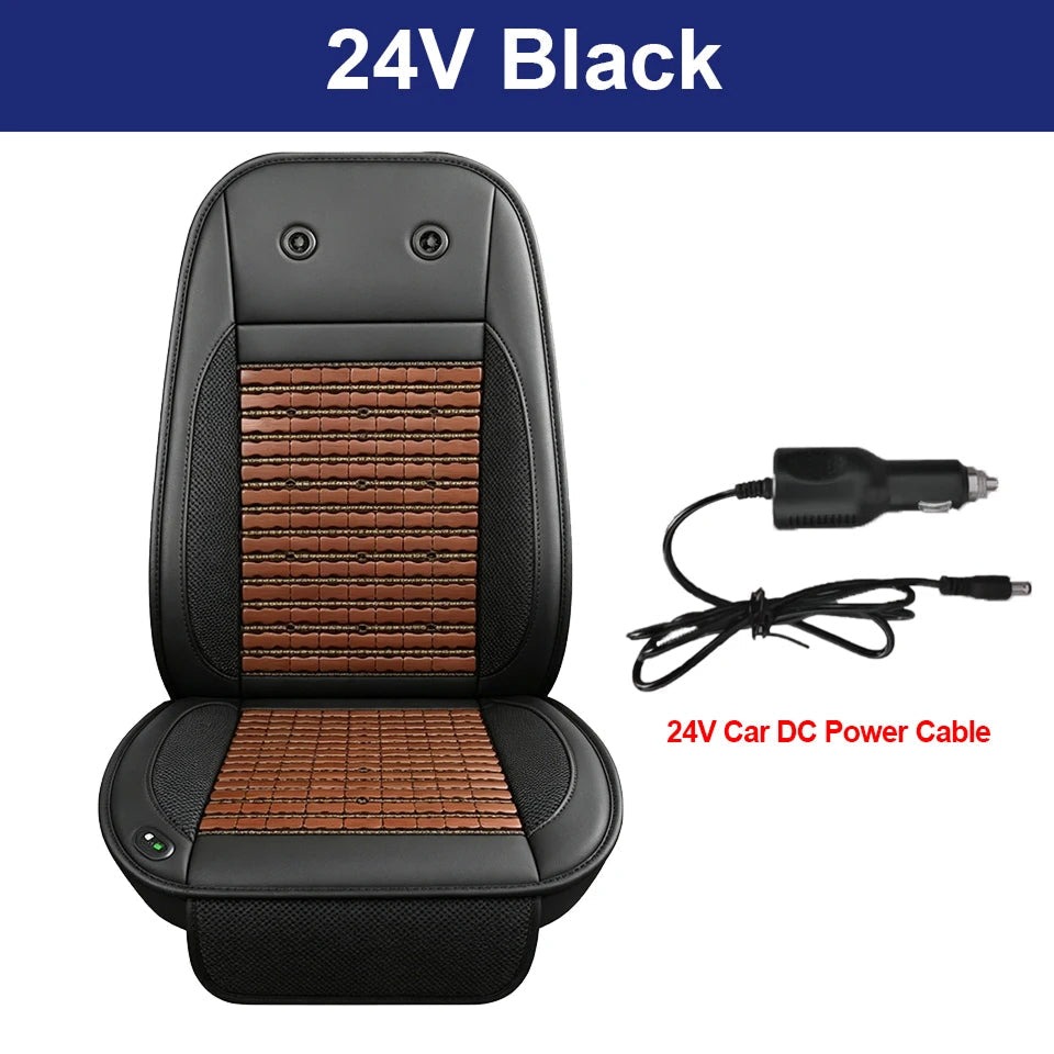LieEsata Cooling Seat Cushion with Non-Slip Base for Car & Office Chair