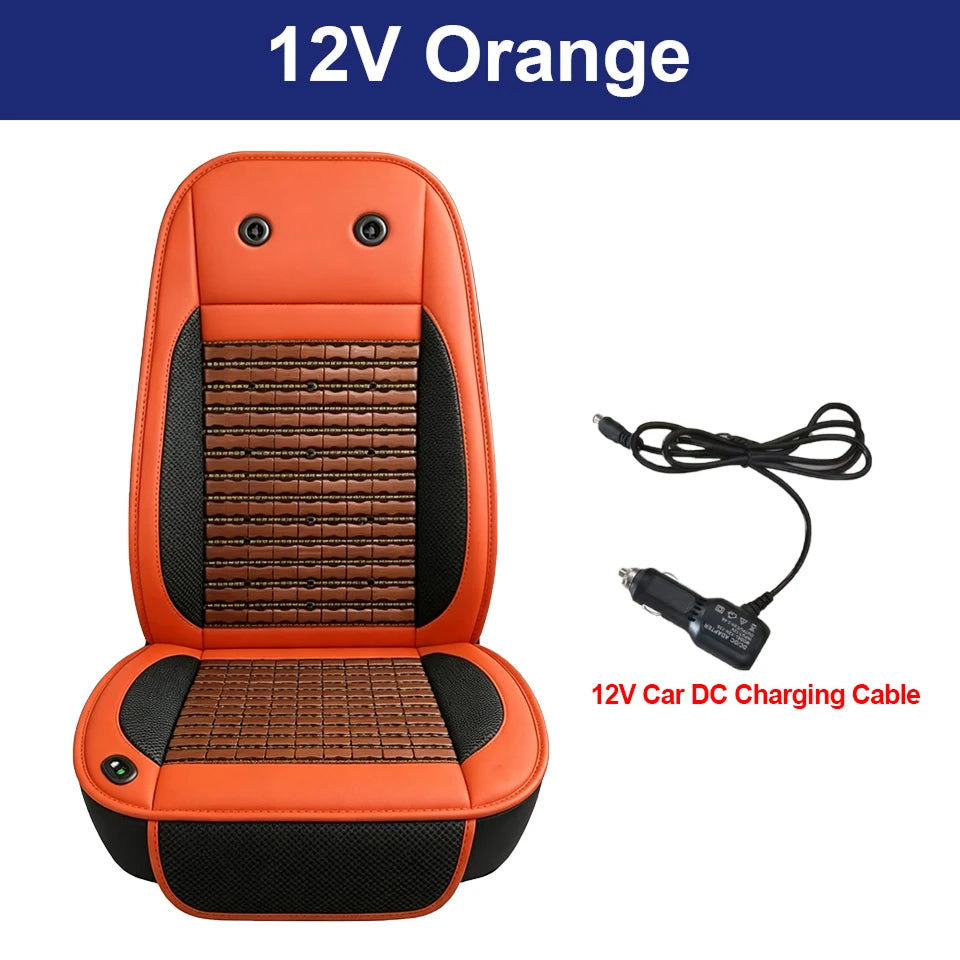 LieEsata Cooling Seat Cushion with Non-Slip Base for Car & Office Chair