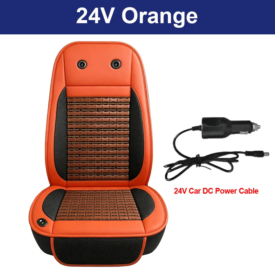 LieEsata Cooling Seat Cushion with Non-Slip Base for Car & Office Chair