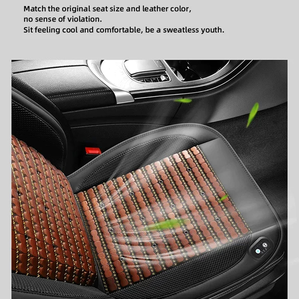 LieEsata Cooling Seat Cushion with Non-Slip Base for Car & Office Chair