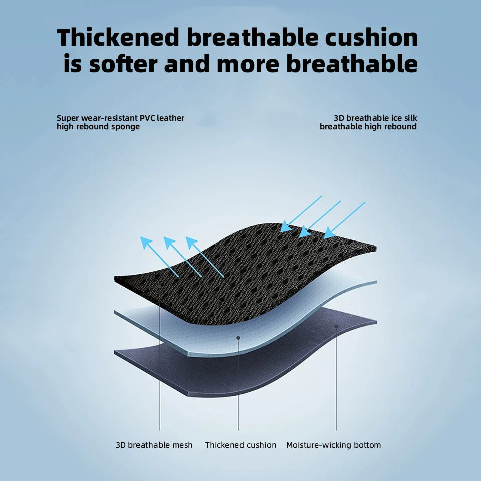 LieEsata Cooling Seat Cushion with Non-Slip Base for Car & Office Chair