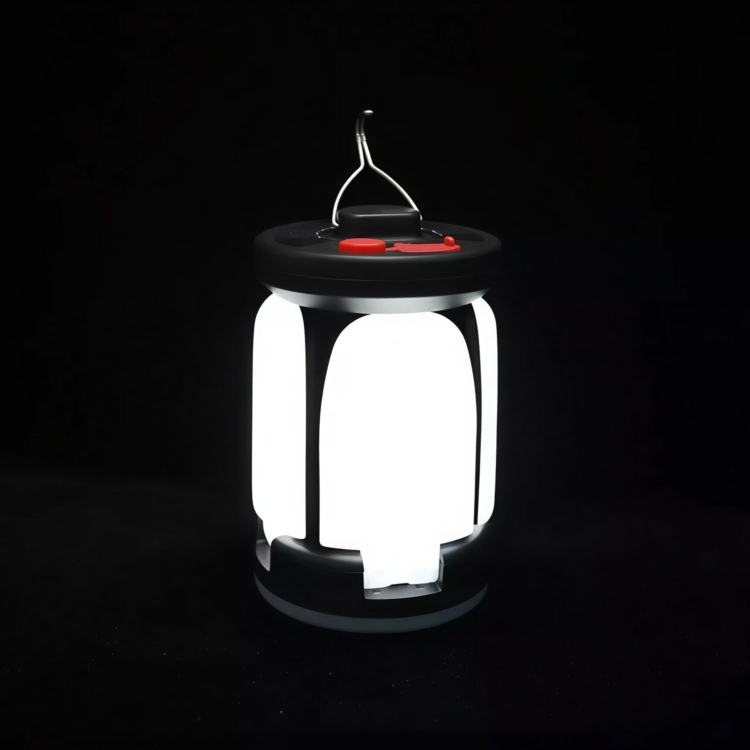 LomiFors Solar & USB Rechargeable Emergency Lantern with 90° Folding Leaf Design, 1000LM Brightness and 4500mAh Power Bank