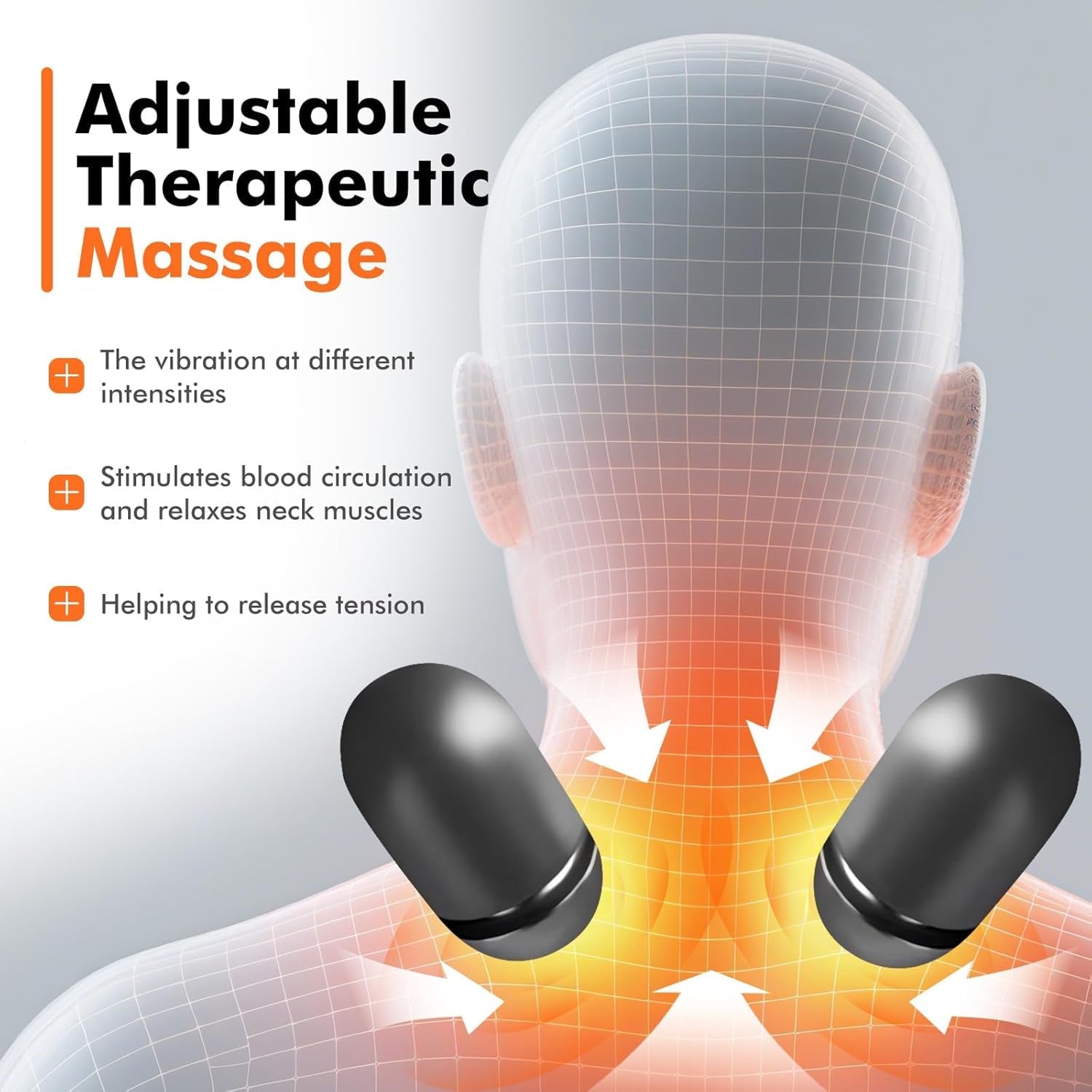 LupiSopix Electric Lumbar Support Pillow with Dynamic Airbag Stretching & Heat Therapy