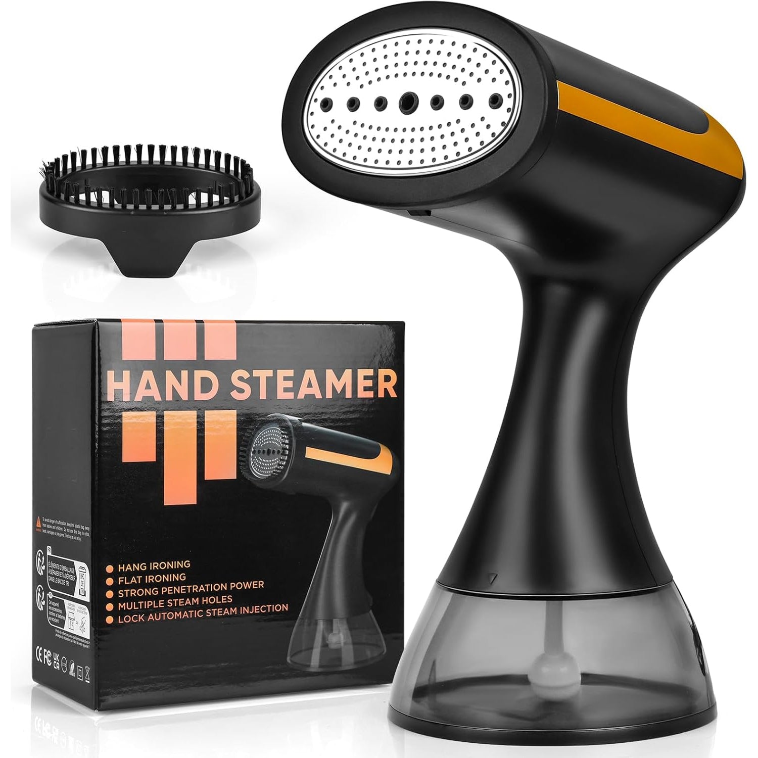 MaxGavic Garment Steamer 1500W Handheld Clothes Steamer with 25s Fast Heat Up and 300ml Water Tank for Travel and Home