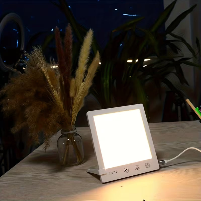 MiBeamix SAD Lamp - UV-Free 10,000 Lux Light Therapy Lamp with 3 Color Temperatures, Stepless Dimming and USB-C