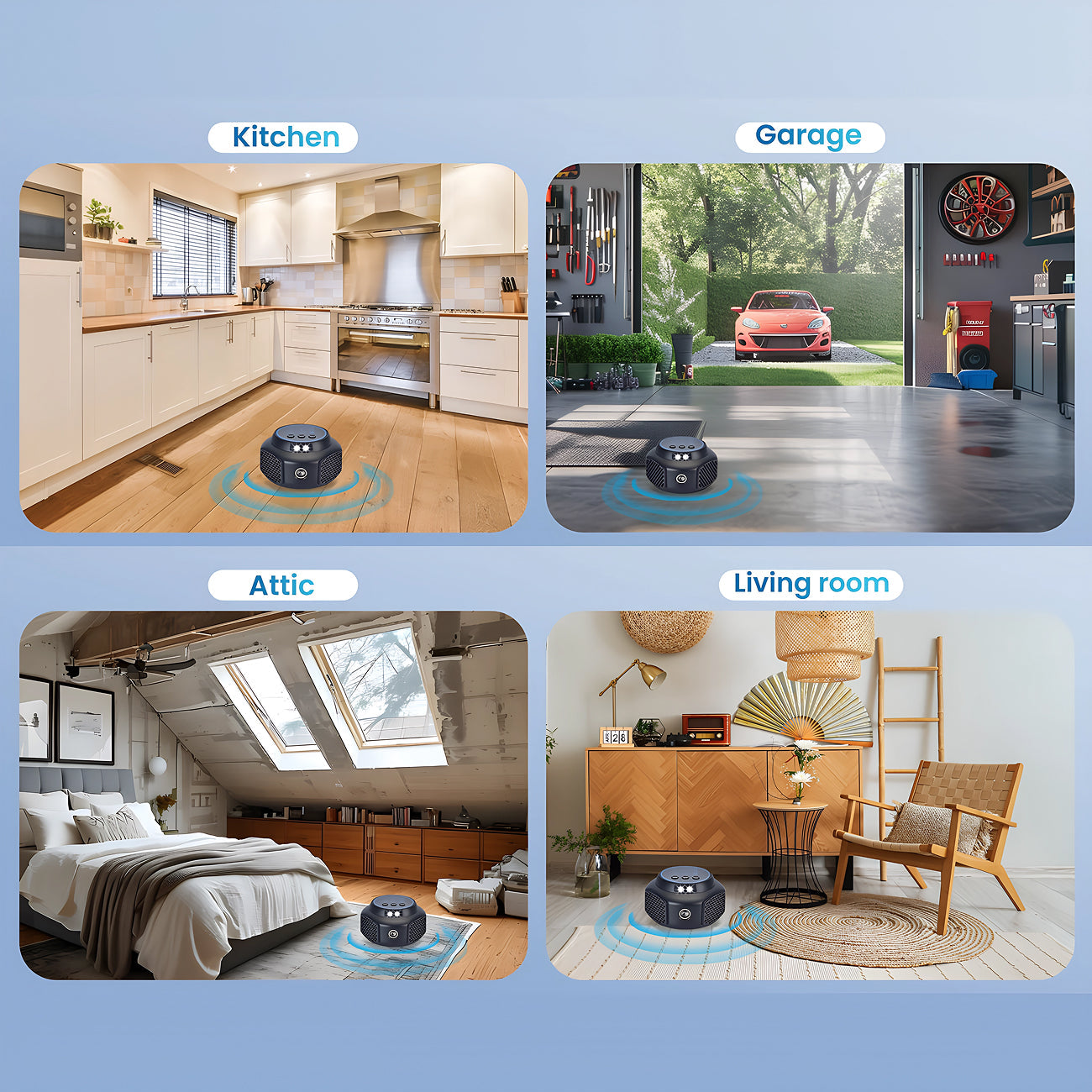 MirexNor Ultrasonic Pest Repeller - Silent Electronic Pest Control, Flame Retardant ABS, Energy-Efficient Plug-in for Home, Office, and Garage