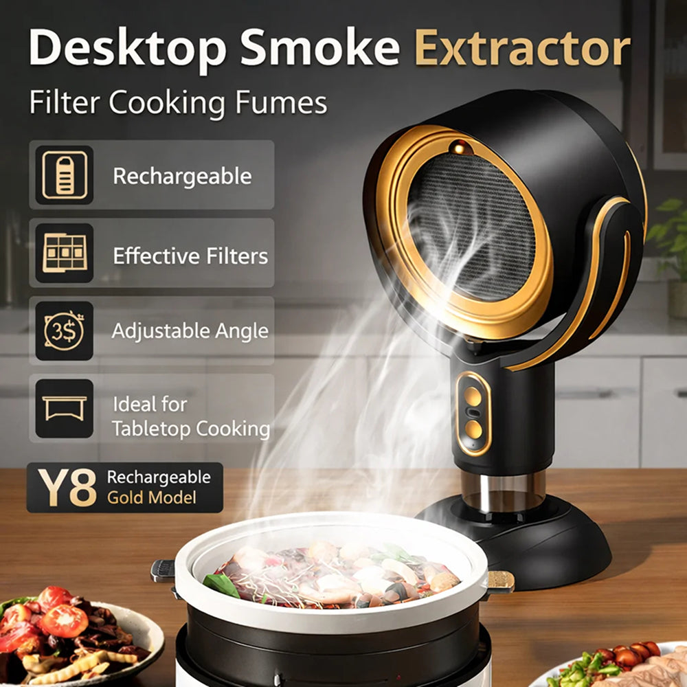 MittPillo Portable Range Hood Countertop Ductless Desktop Exhaust Fan