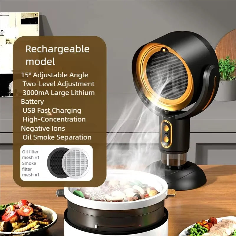 MittPillo Portable Range Hood Countertop Ductless Desktop Exhaust Fan