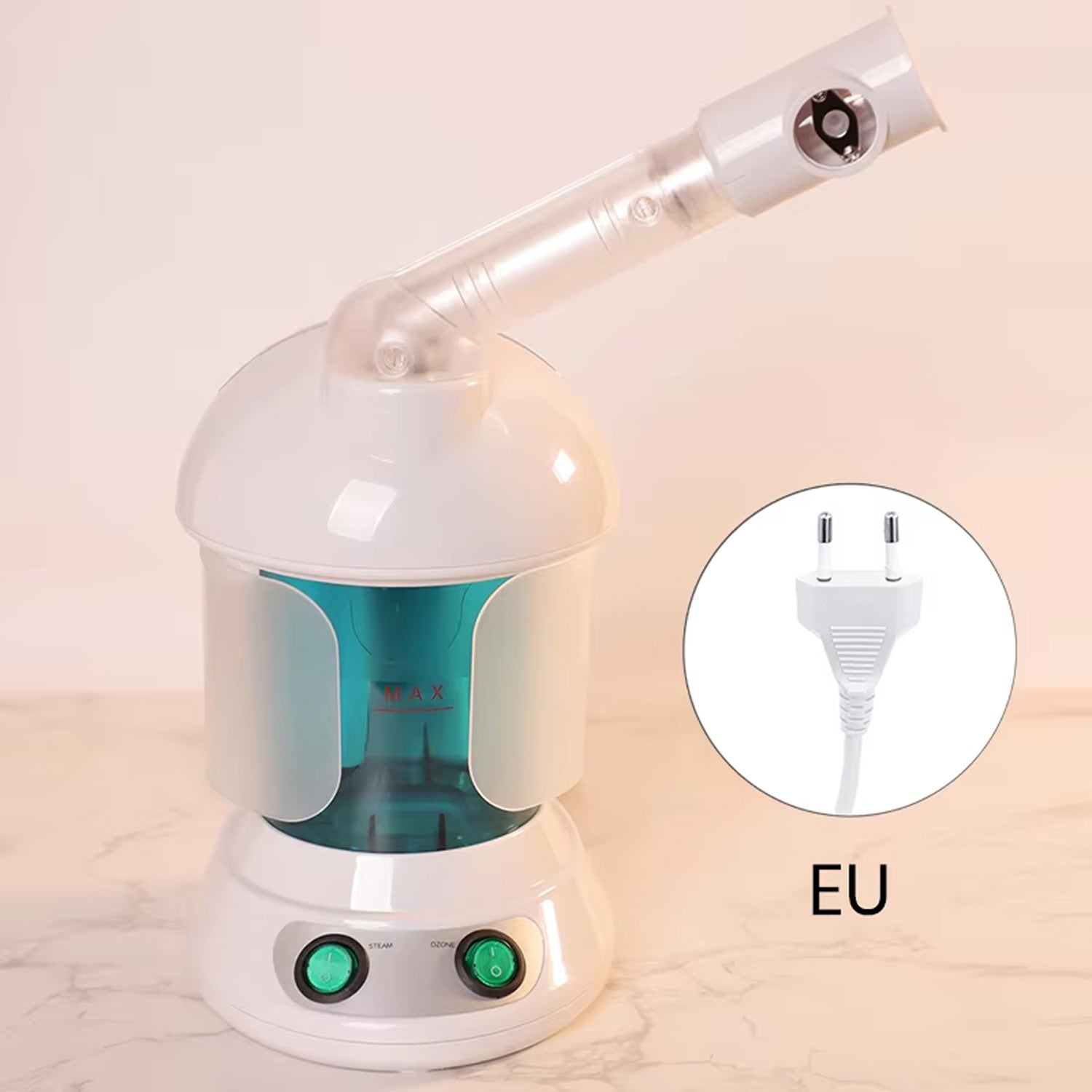 MysToral Nano Ionic Facial Steamer with 360° Rotating Nozzle, Aromatherapy Slot and 3-Minute Rapid Heat-Up
