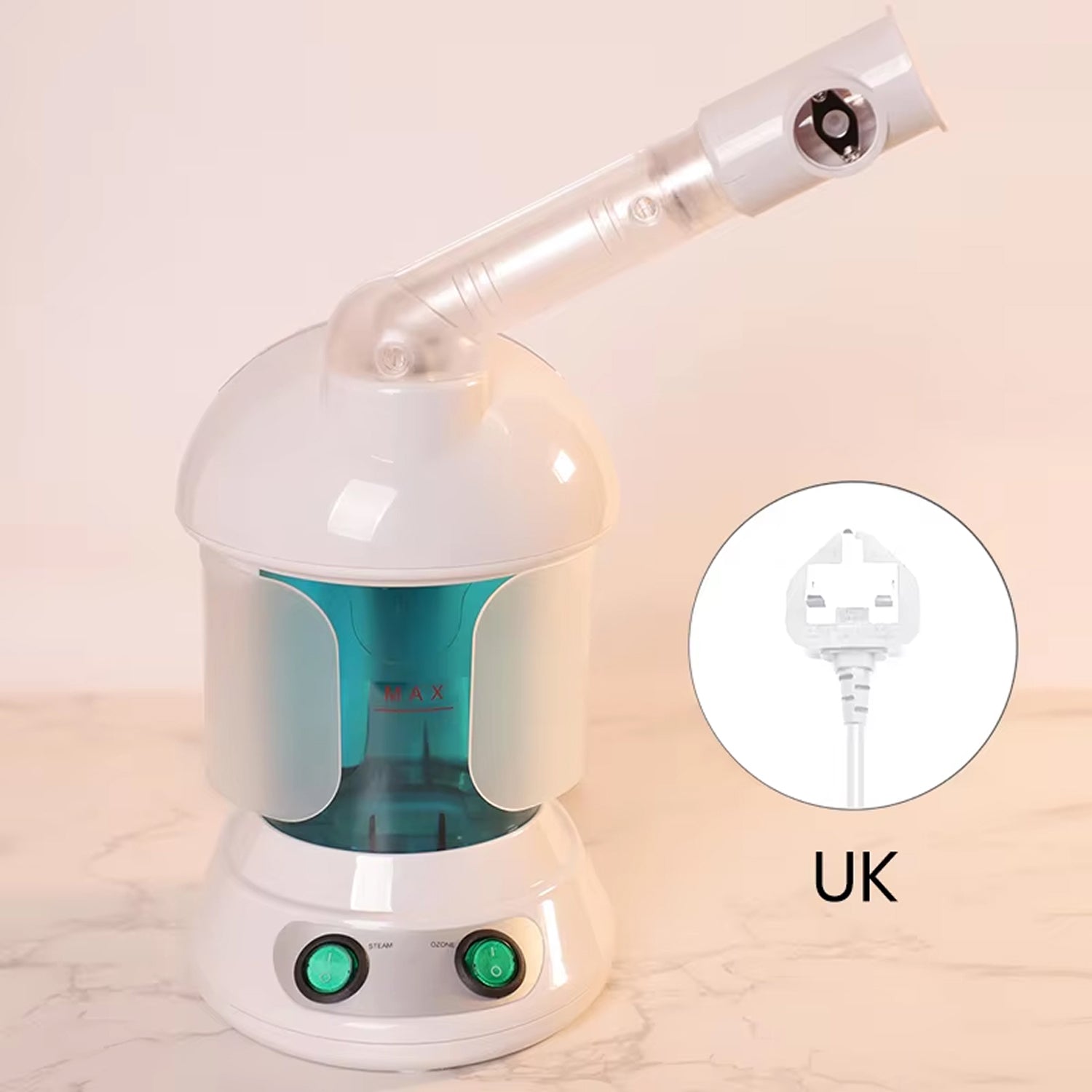 MysToral Nano Ionic Facial Steamer with 360° Rotating Nozzle, Aromatherapy Slot and 3-Minute Rapid Heat-Up