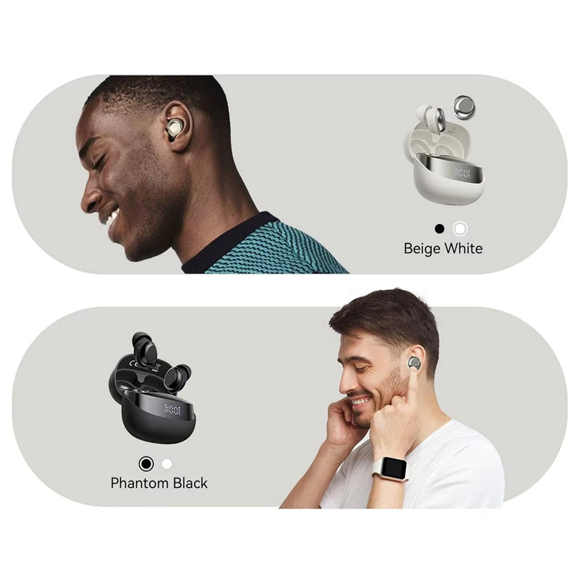 NapBudli Sleep Earbuds - Ultra-Lightweight 2.83g Side Sleeper Headphones, Bluetooth 5.4 with Noise Reduction & 400mAh Battery