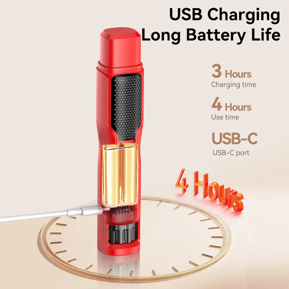 NaxiGriva Dog Nail Grinder 7-Speed Motor Ultra-Quiet 45dB with 3-Gear LED Light and USB-C