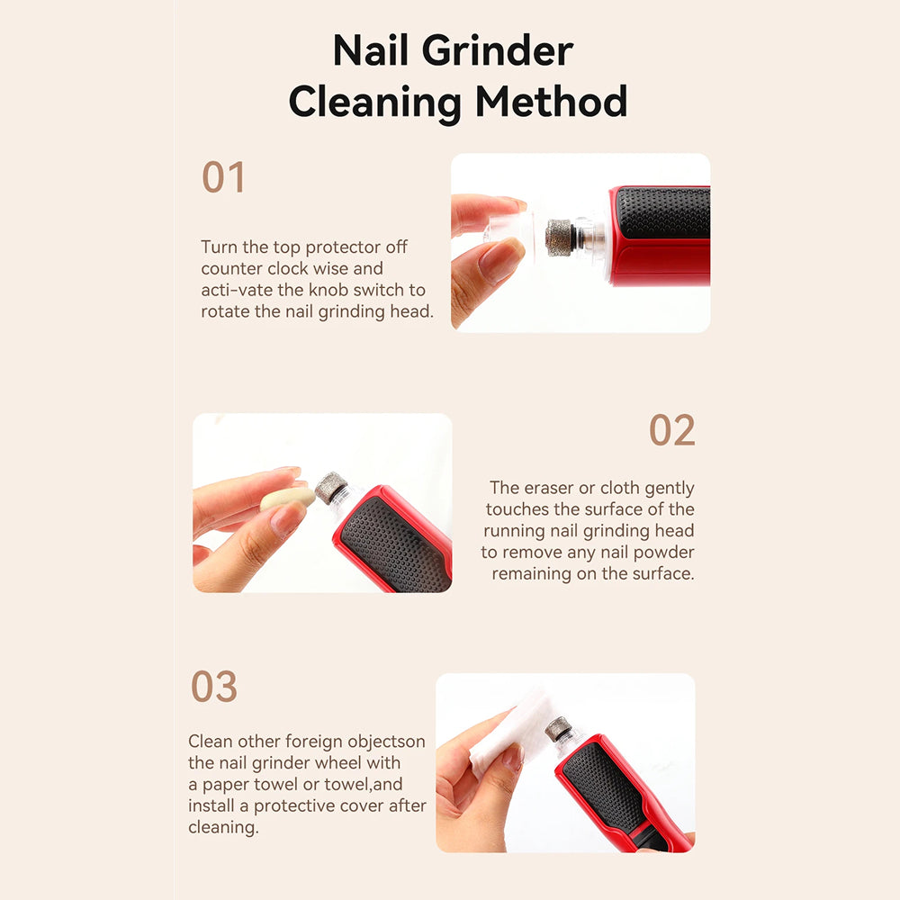 NaxiGriva Dog Nail Grinder 7-Speed Motor Ultra-Quiet 45dB with 3-Gear LED Light and USB-C