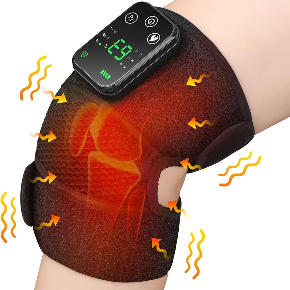 NeeVanix 3-in-1 Smart Joint Massager with 4000mAh Battery, 3-Level Thermal Therapy (45–65°C), and Multi-Strap Joint Support