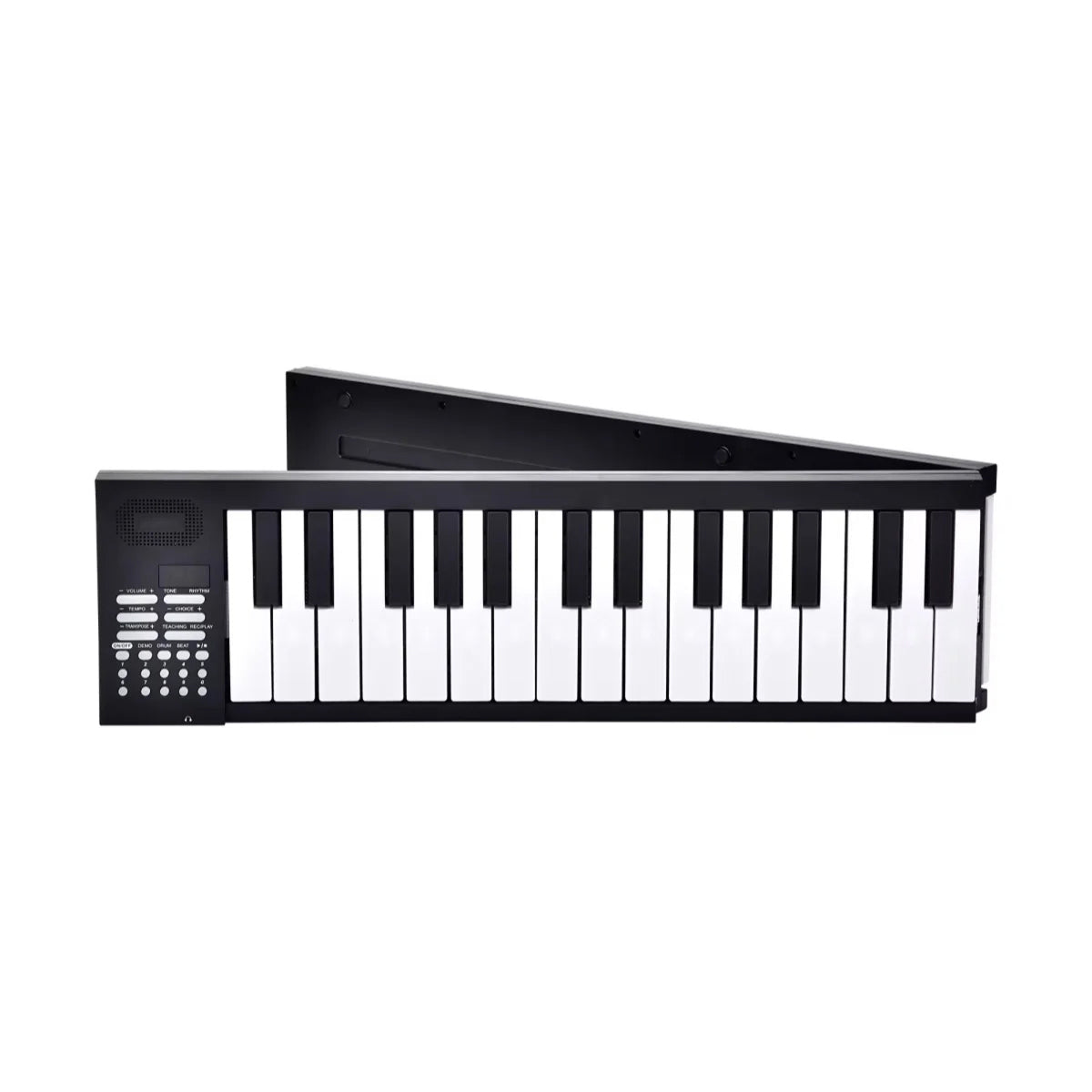 NoteArop Portable Foldable Keyboard Piano - 61 Full-Size Keys, Rechargeable Bluetooth Digital Piano with 16 Tones, 100 Rhythms