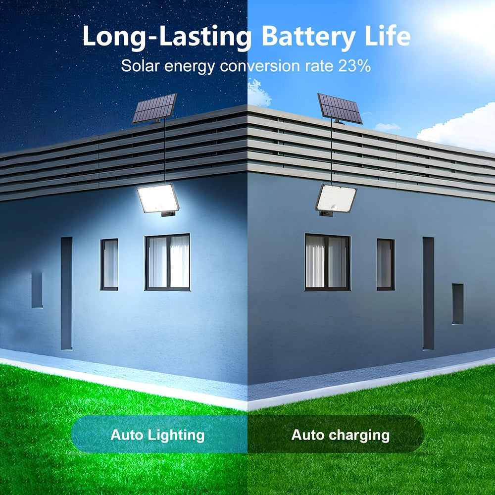 OrdiSaff Solar LED Outdoor Light, Weatherproof Garden Pathway Security Lamp