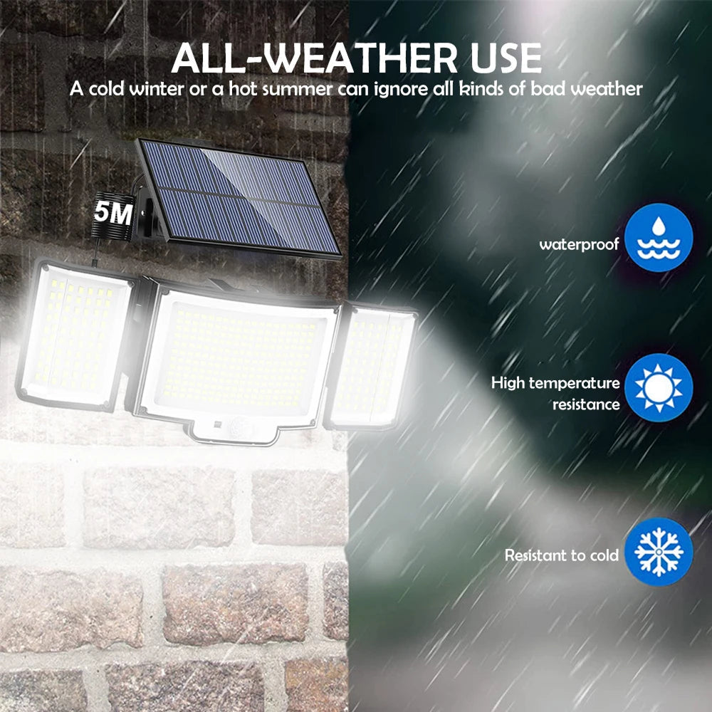 OrdiSaff Solar LED Outdoor Light, Weatherproof Garden Pathway Security Lamp
