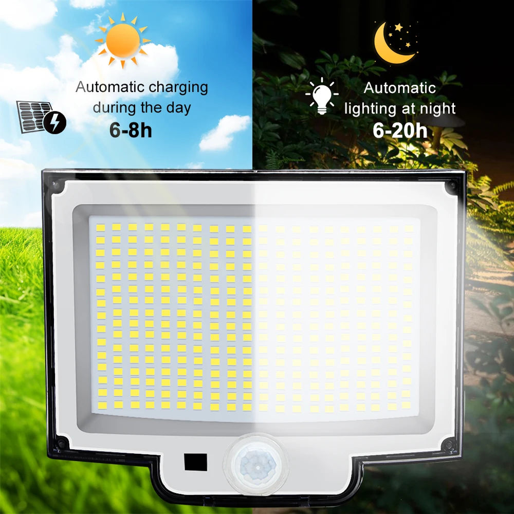 OrdiSaff Solar LED Outdoor Light, Weatherproof Garden Pathway Security Lamp