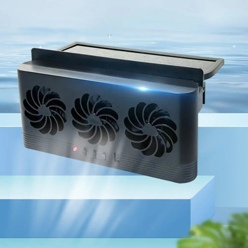 PiepelMos Solar Car Fan Window Auto Ventilation Exhaust Cooling Fan