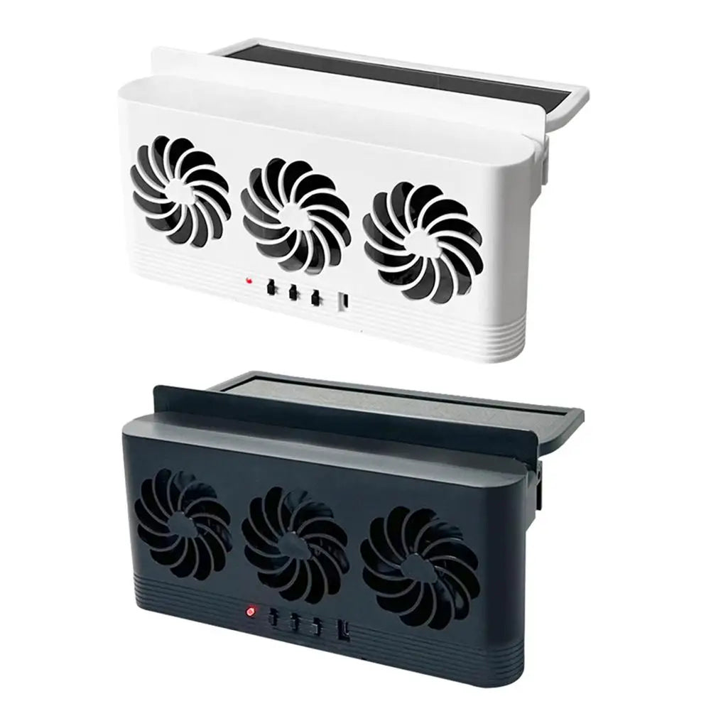 PiepelMos Solar Car Fan Window Auto Ventilation Exhaust Cooling Fan