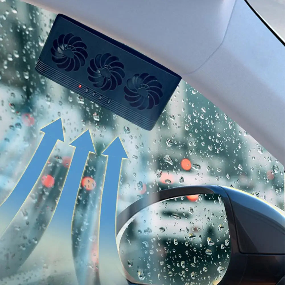 PiepelMos Solar Car Fan Window Auto Ventilation Exhaust Cooling Fan