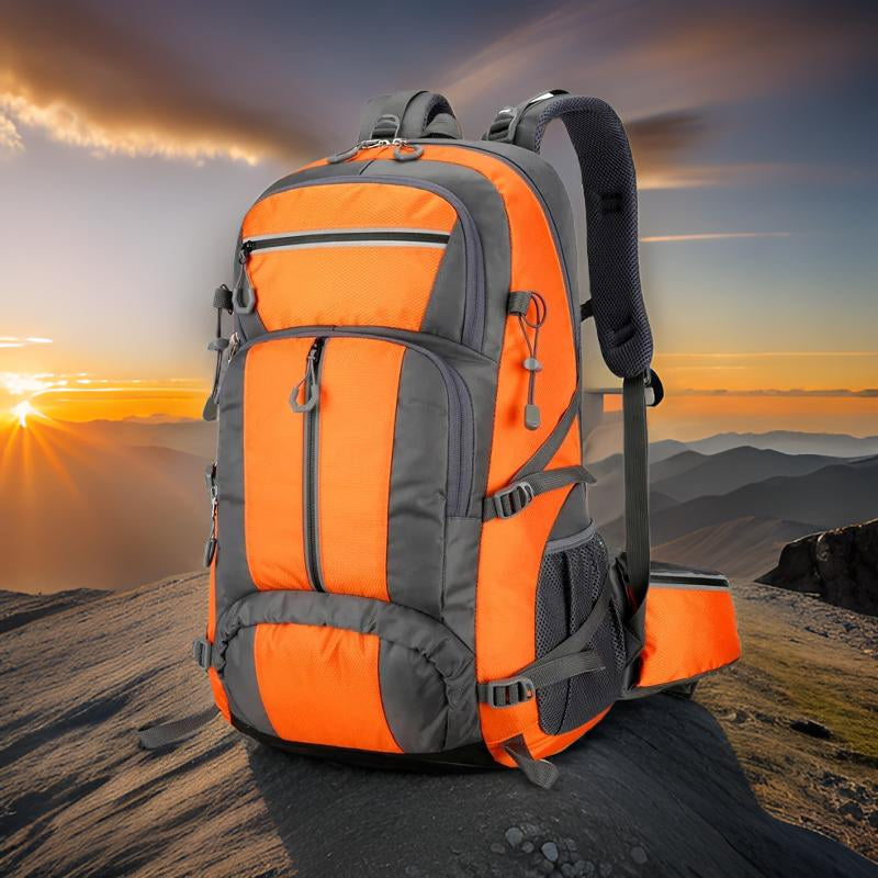 PionNomad 50L Hiking Backpack with Shoe Compartment Waterproof Nylon 15.6