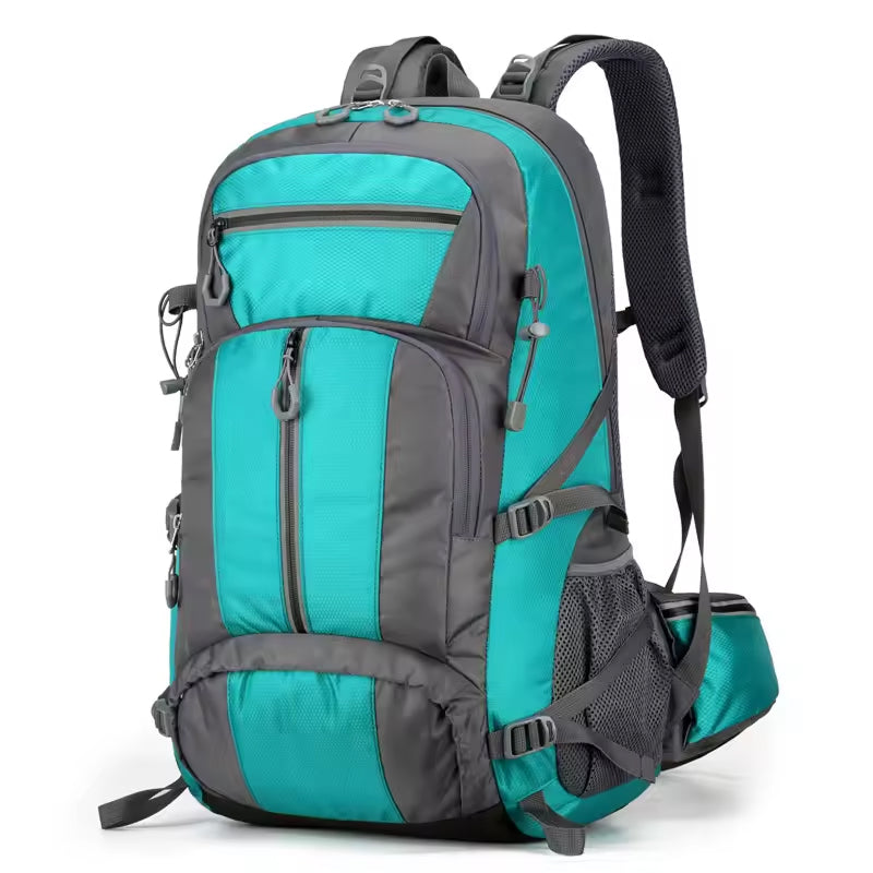 PionNomad 50L Hiking Backpack with Shoe Compartment Waterproof Nylon 15.6