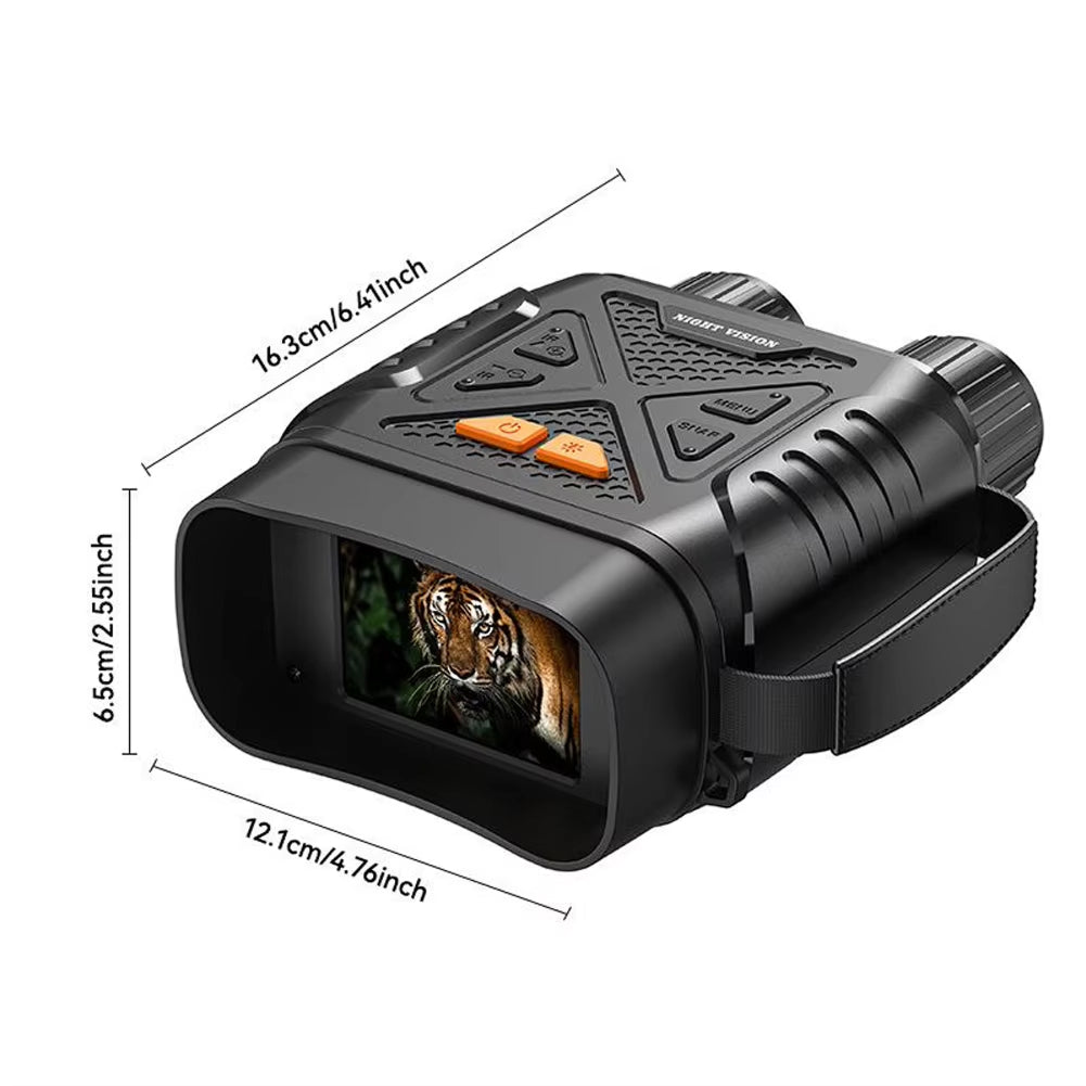 PossNiox Night Vision Binoculars 800m Range Military-Grade Infrared 10X Zoom HD Recording