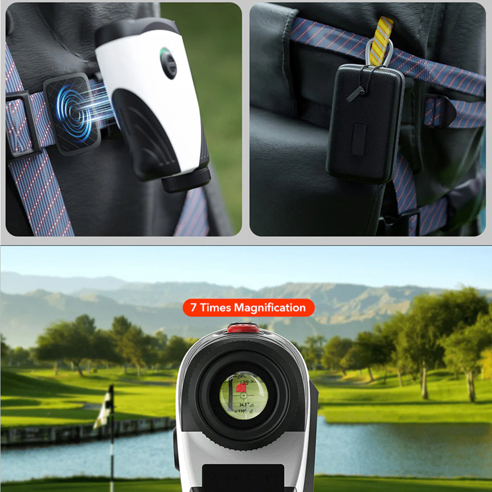 RafiKivix Golf Rangefinder 7x Magnification with Slope Switch and Speed Detection Mode for Golf and Hunting