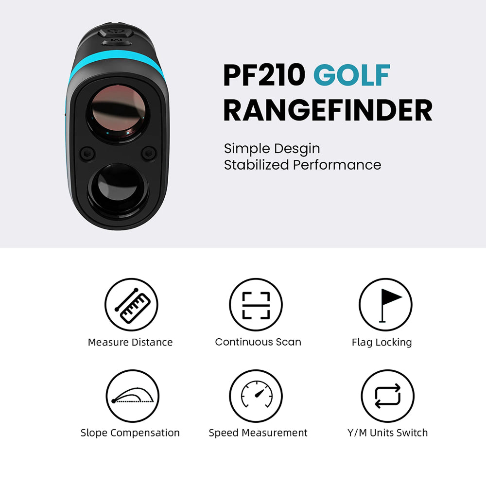 RafixKira High-Precision Golf Rangefinder with 6X Magnification, Advanced Slope Compensation and Instant Flag Lock Technology