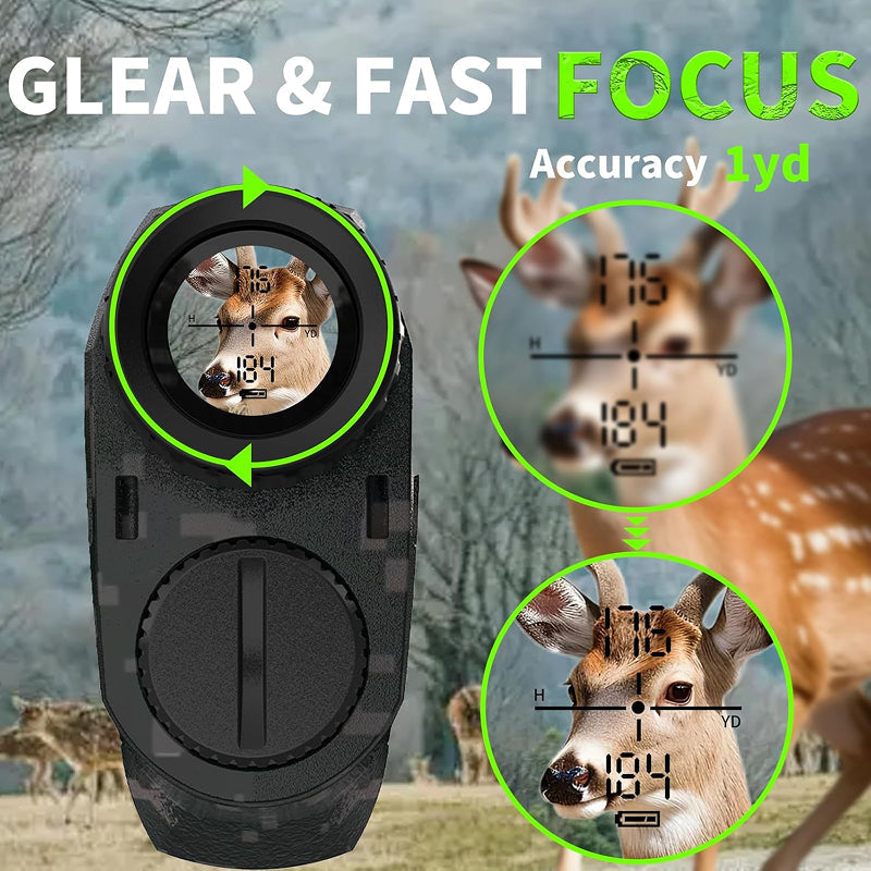 1000m Hunting Rangefinder with Slope Compensation & Flagpole Lock