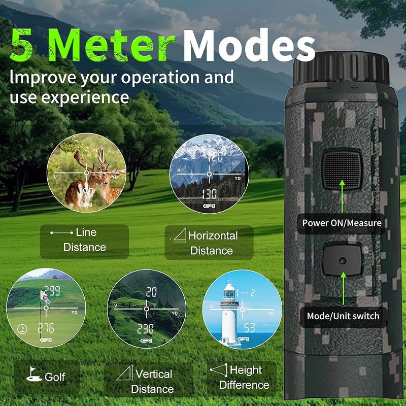 1000m Hunting Rangefinder with Slope Compensation & Flagpole Lock