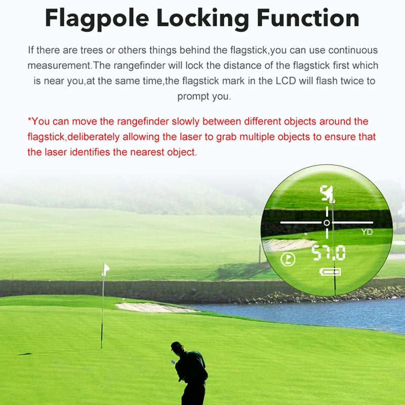 1000m Hunting Rangefinder with Slope Compensation & Flagpole Lock