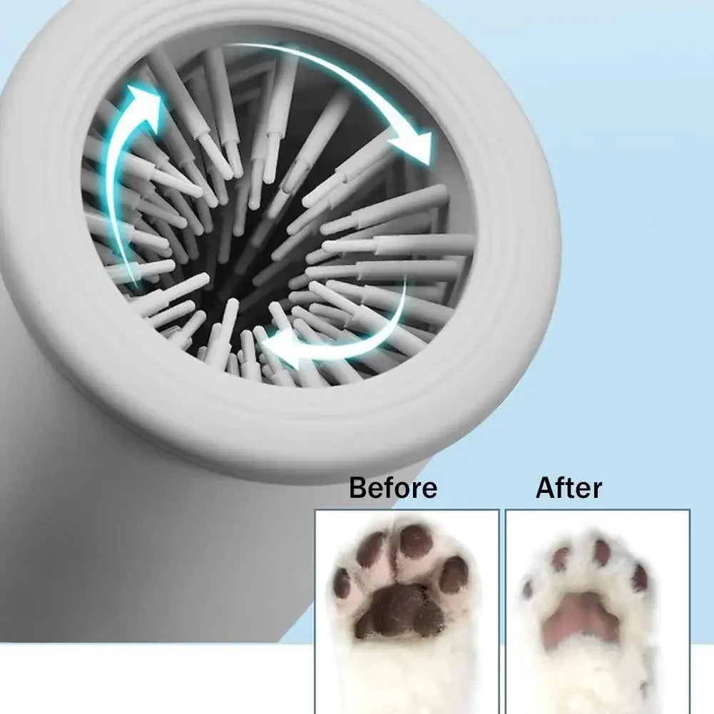 RavyStil Dog Paw Cleaner Portable Pet Foot Washer Soft Silicone Bristles