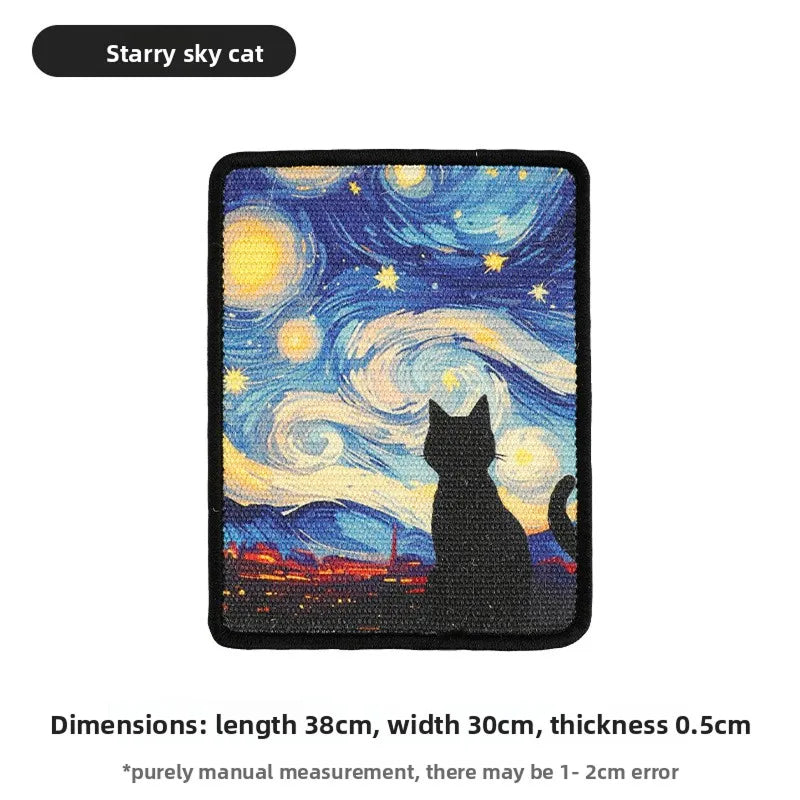 RenoBarg Wall Mounted Cat Scratcher Space Saving Scratching Post