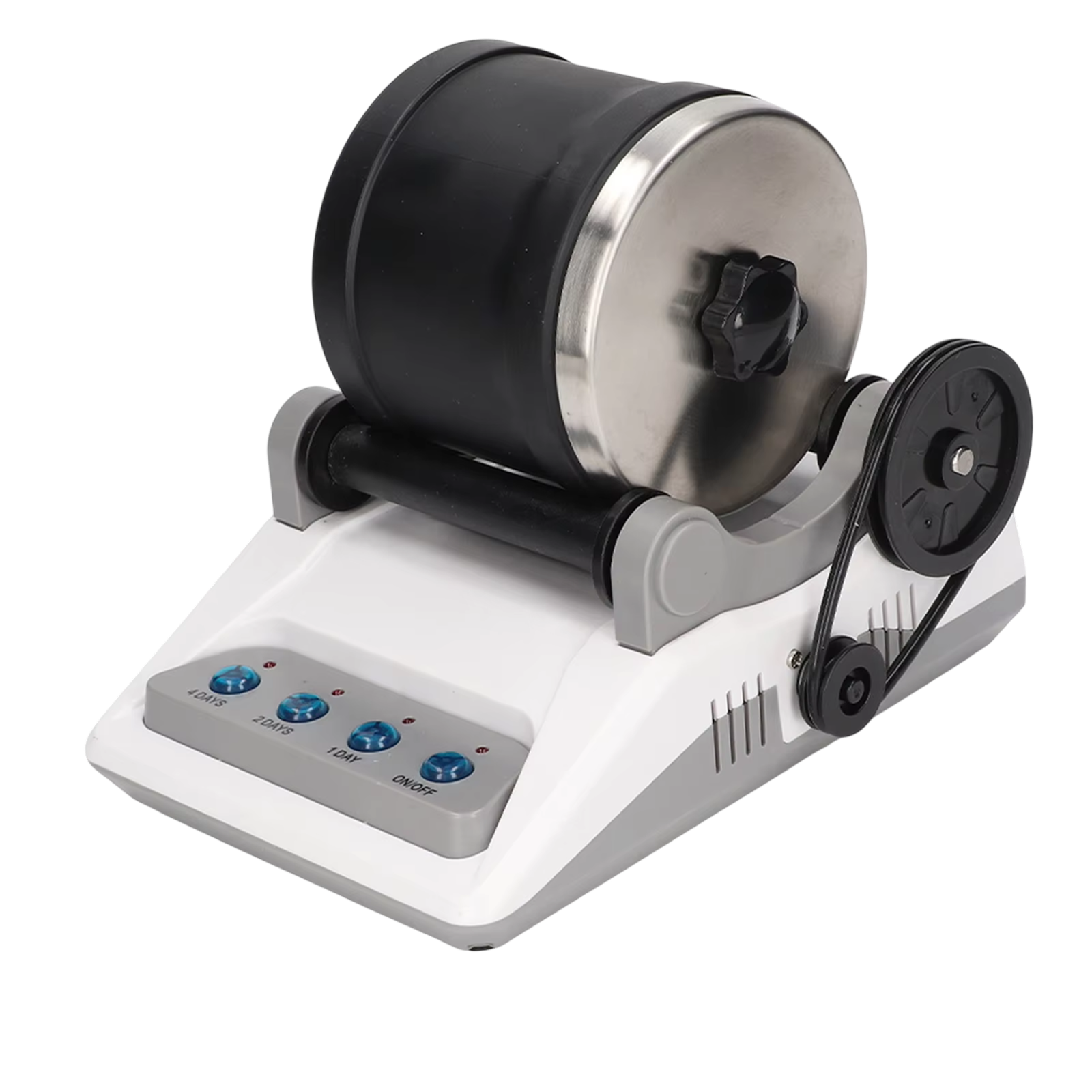 RociPolis Rock Tumbler Kit Professional Quiet Leak-Proof Barrel with Gems & Grit