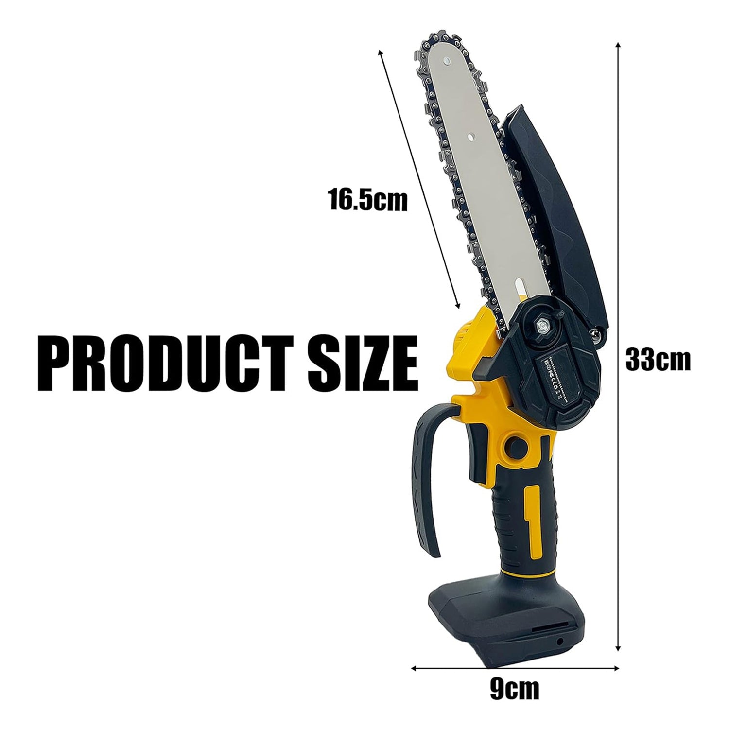 RosCimix 6-Inch Cordless Mini Chainsaw Compatible with Makita DeWalt Milwaukee Batteries