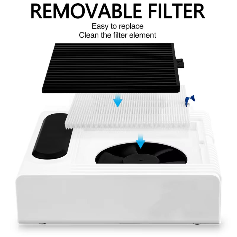 SaninNail 80W Nail Dust Collector Professional 99% PM2.5 Suction with Reusable Filter