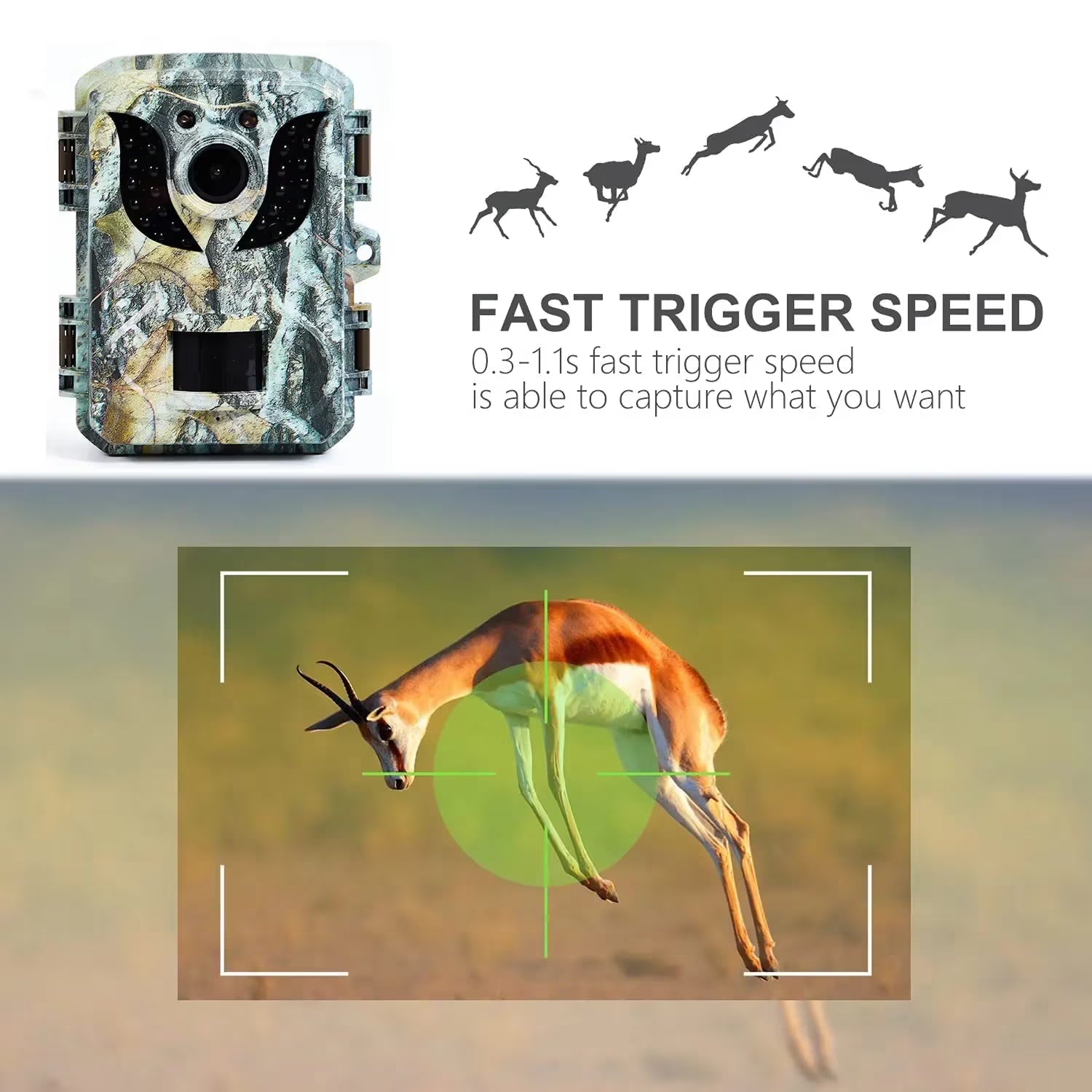 ScoxeCam 16MP Trail Camera 940nm No-Glow Stealth IR 0.2s Trigger IP66 Waterproof