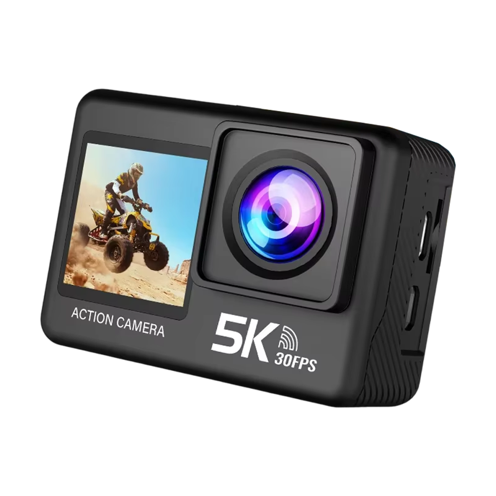 SeenFros 5K 30fps Ultra-HD Action Camera with Sony 386 Sensor, Dual-Screen Vlogging Design and 50MP Photo Clarity