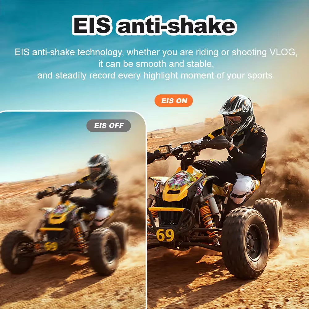 SeenFros 5K 30fps Ultra-HD Action Camera with Sony 386 Sensor, Dual-Screen Vlogging Design and 50MP Photo Clarity