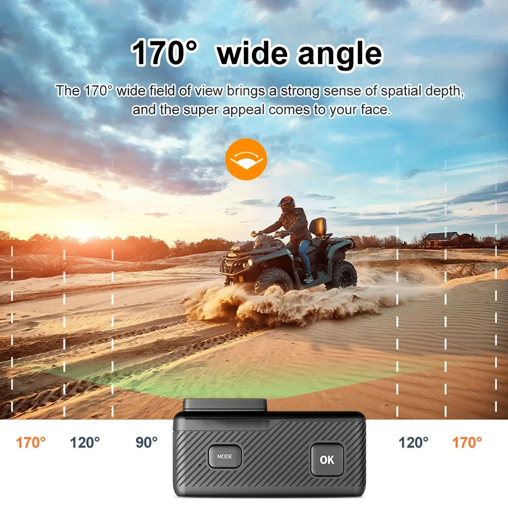 SeenFros 5K 30fps Ultra-HD Action Camera with Sony 386 Sensor, Dual-Screen Vlogging Design and 50MP Photo Clarity