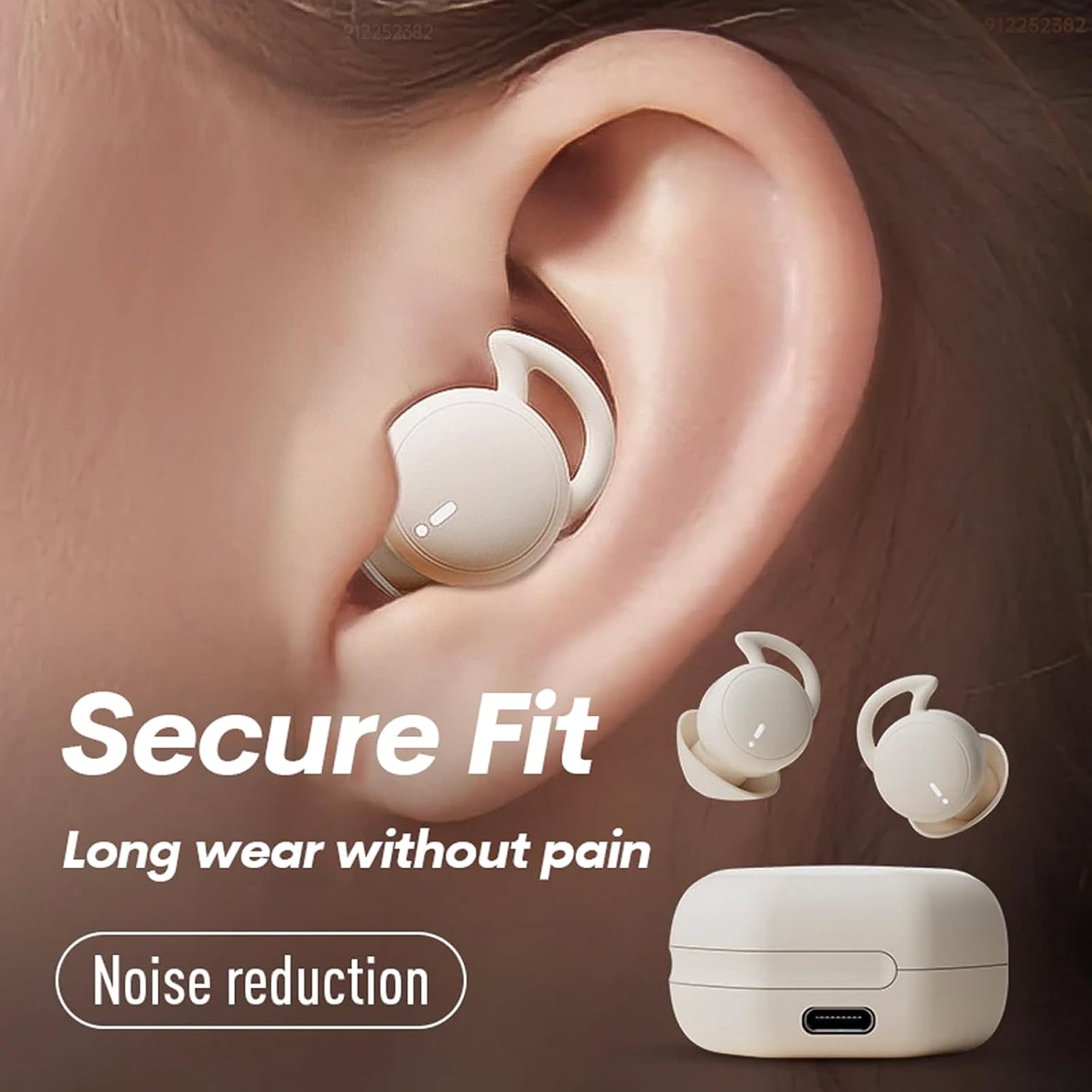 SomnusPil V3 Sleep Earbuds - Ultra-Lightweight 2.3g Invisible Bluetooth 5.3 Sleeping Headphones with 28H Battery
