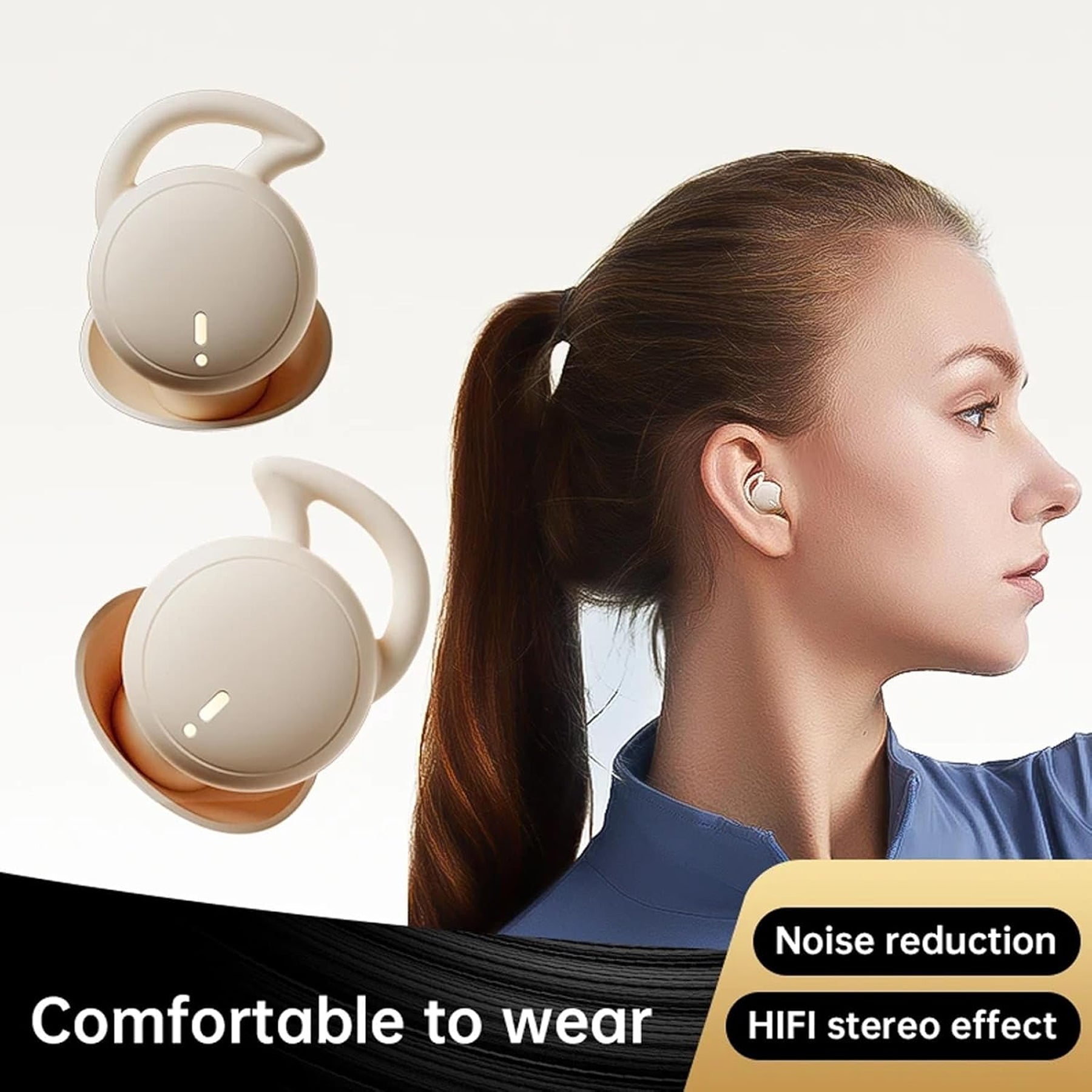 SomnusPil V3 Sleep Earbuds - Ultra-Lightweight 2.3g Invisible Bluetooth 5.3 Sleeping Headphones with 28H Battery